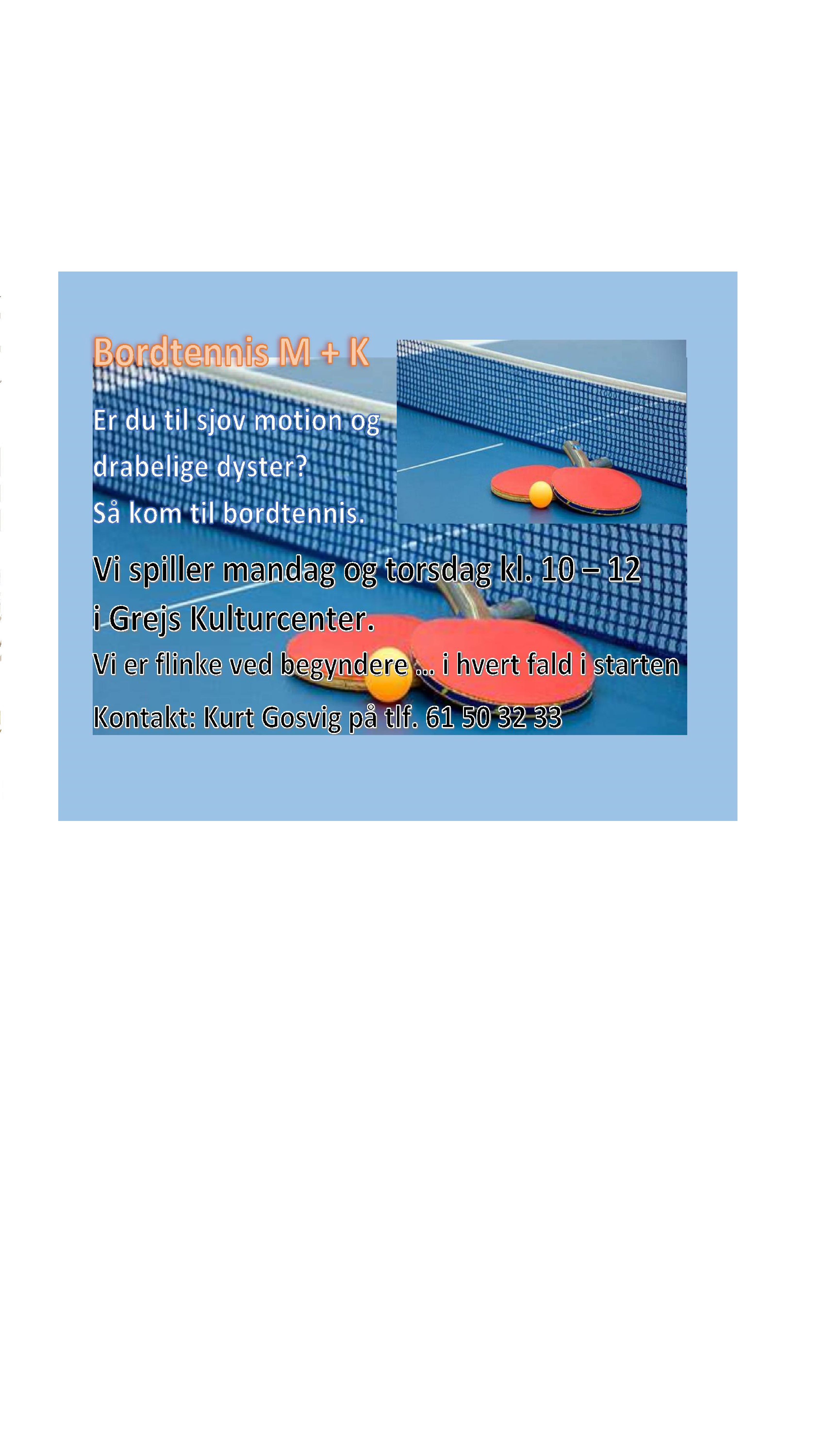 Bordtennis info